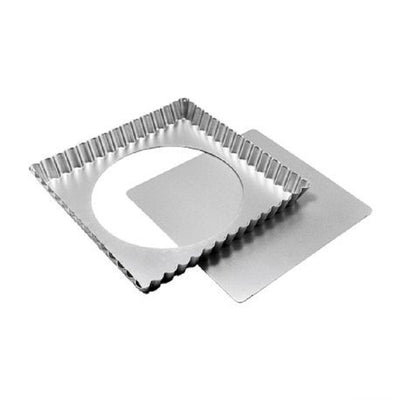 Fluted tart or quiche pan Square 9 x 1 inch Fat Daddios