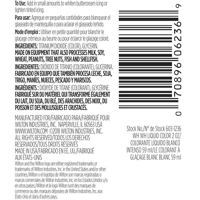 Wilton White White icing colour whitener