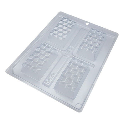Geometric texture chocolate bar medium chocolate mould
