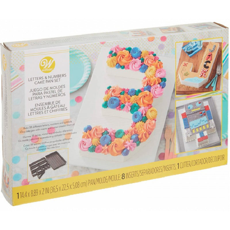Alphabet and Numbers cake pan Make any letter or number