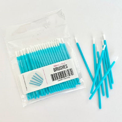 50 PACK PAINTBRUSHES FOR PAINT YOUR OWN KITS Blue