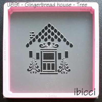 Christmas Gingerbread house stencil by ibicci