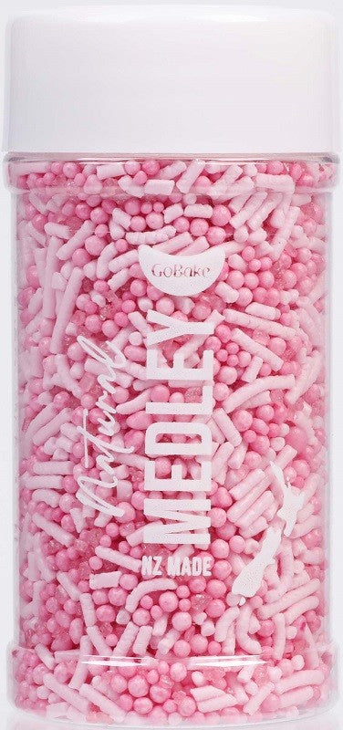 Gobake natural colours sprinkle medley Pink 85g