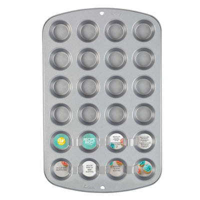 Wilton recipe right non stick Mini cupcake or muffin pan bakes 24
