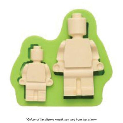 Building block man silicone mould