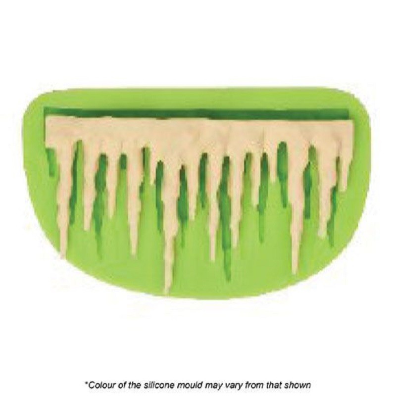 Icicle border silicone mould