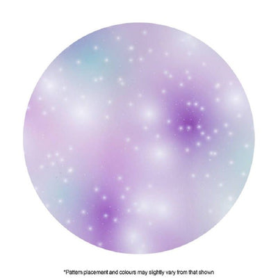 Celestial cake board 8 inch round.  Pretty cake board perfect for Galaxies, mermaids, unicorns and more