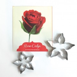 Rose calyx icing flower cutter set of 2