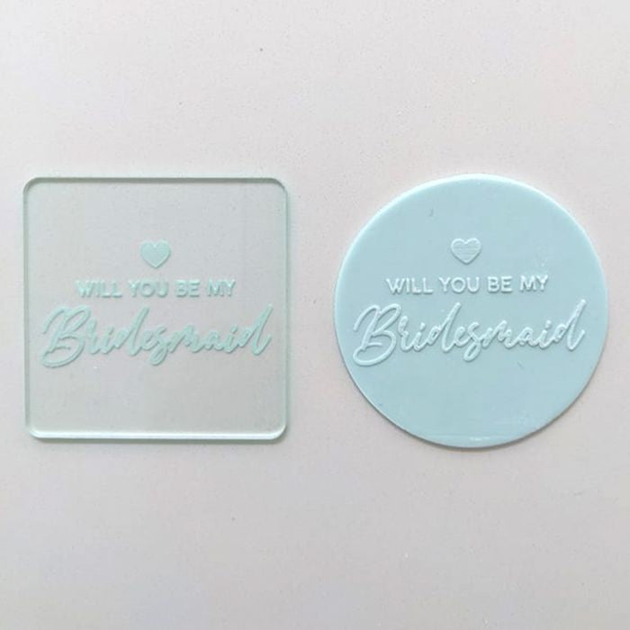 Debosser Will you be my Bridesmaid embosser