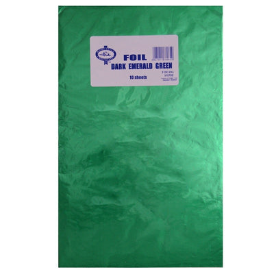 Foil sheets wrapping for chocolates DARK EMERALD GREEN