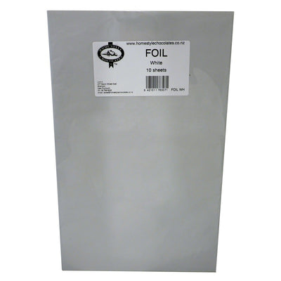 Foil sheets wrapping for chocolates WHITE