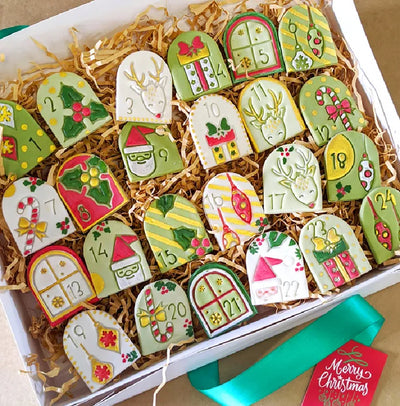 Advent calendar cutter embossers with numbers set