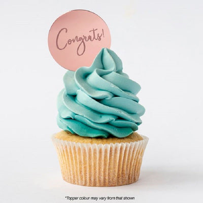 Congrats ROUND MIRROR TOPPER Rose Gold