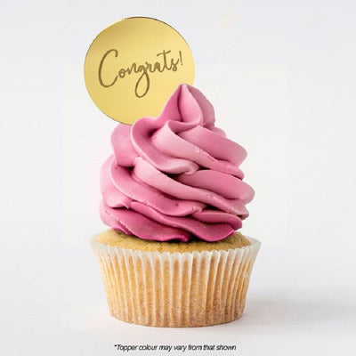 Congrats ROUND MIRROR TOPPER Gold
