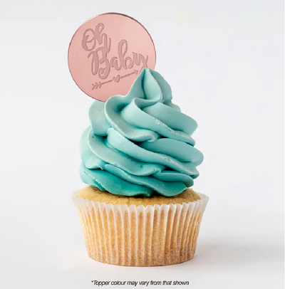 Oh Baby ROUND MIRROR TOPPER Rose Gold