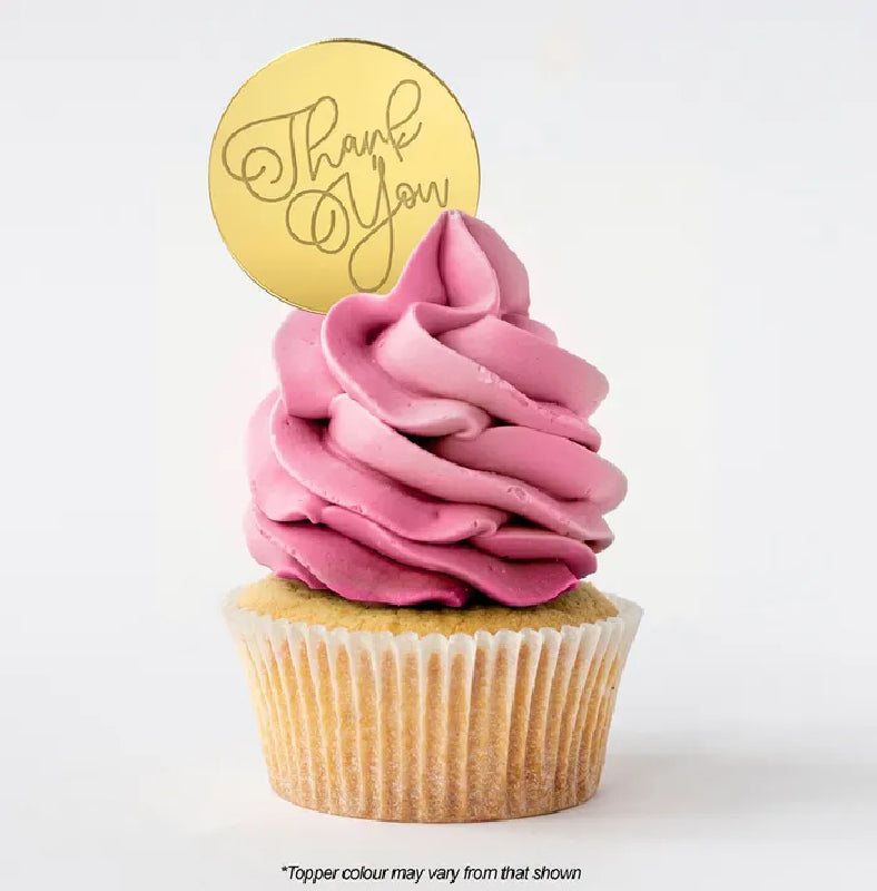 Thank you ROUND MIRROR TOPPER Gold