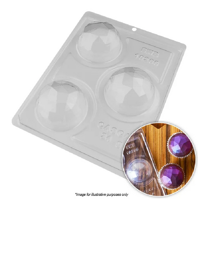 Geode sphere chocolate mould 70mm