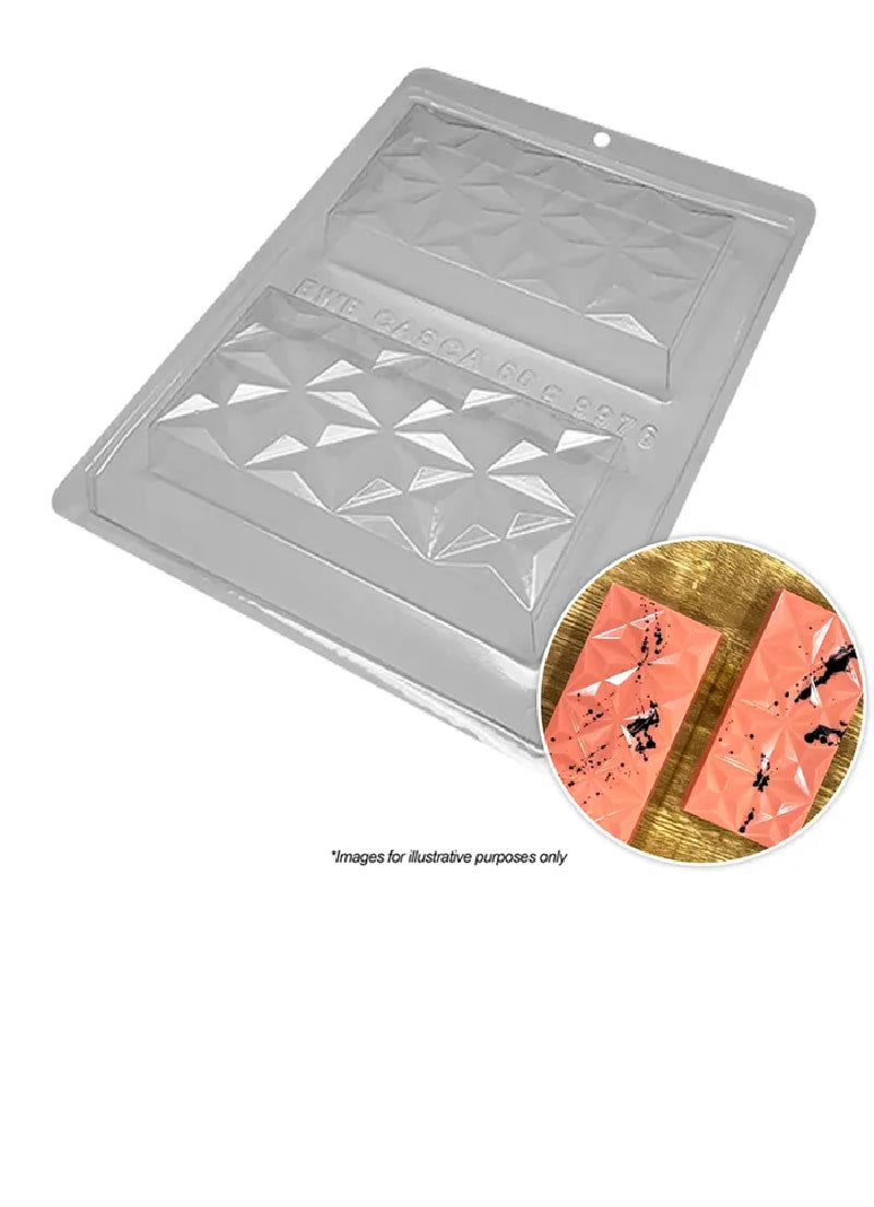 Geometric bar chocolate mould