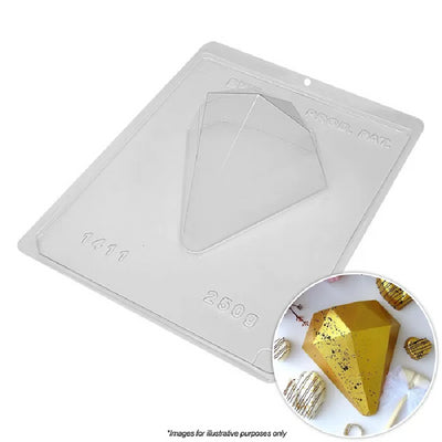 3d diamond or gemstone chocolate mould 250g size