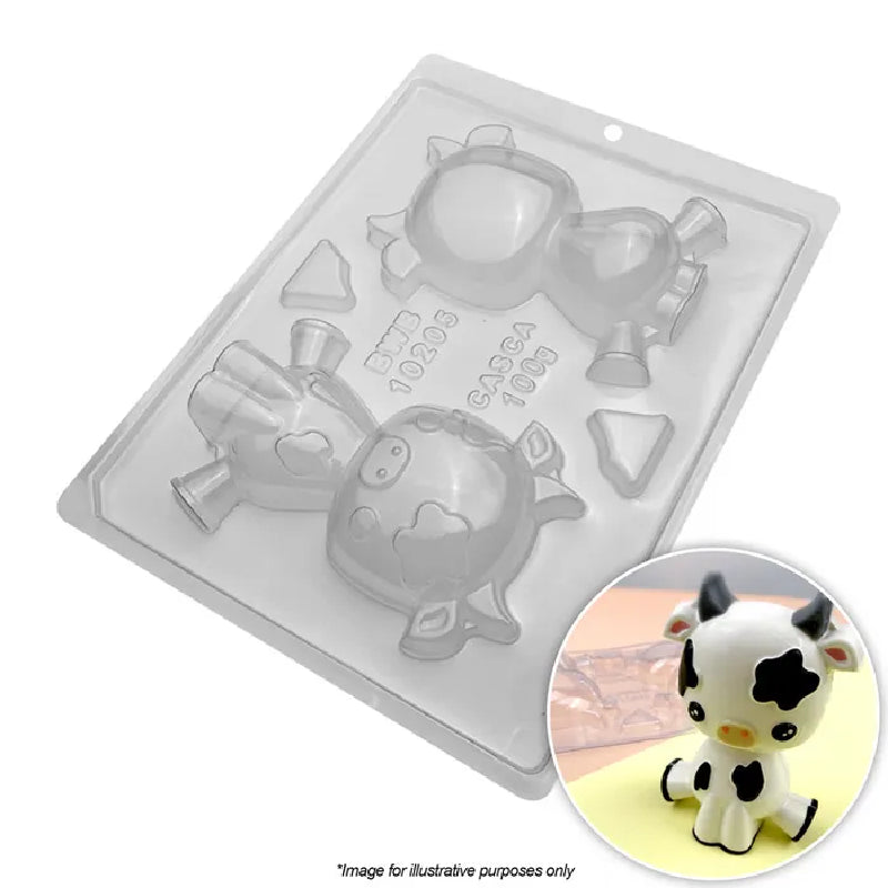 3d cow chocolate mould