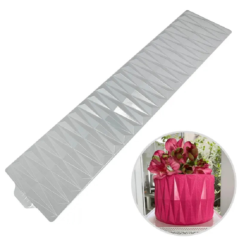 Origami texture cake wrap collar mould balloon