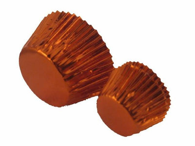Foil baking cups orange 50mm x 35mm (25) cupcake papers