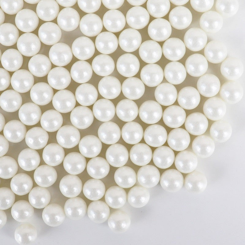 7mm sugar pearls Pearl White 80g