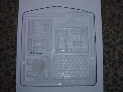 3d Gingerbread House chocolate mould