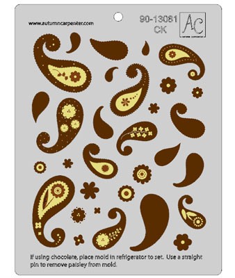 Paisley Bandana accesories chocolate mould