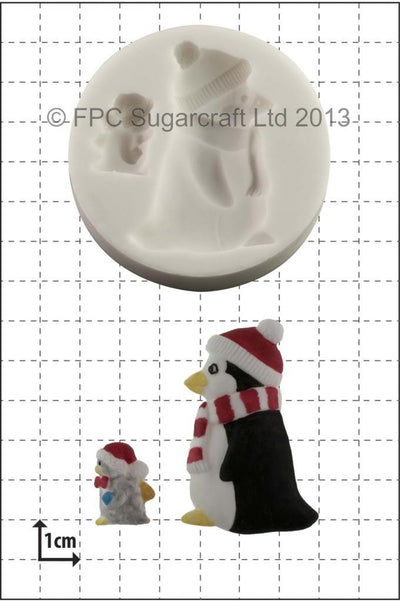 Penguins silicone mould