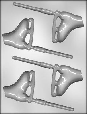 Ice Skate lollipop 3 inch chocolate mould