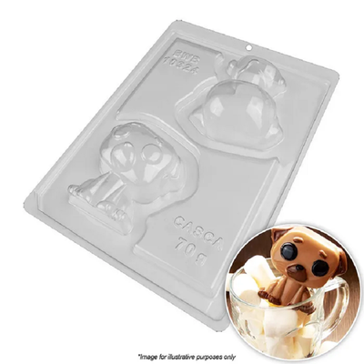 3d cute dog chocolate mould