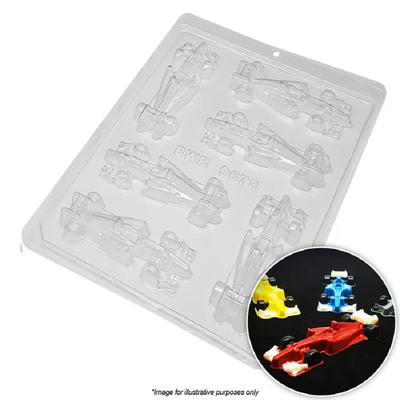 3d racing car small chocolate mould