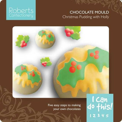 Christmas plum puddings truffle chocolate mould