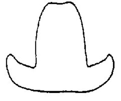 Cowboy hat mini cookie cutter No 1