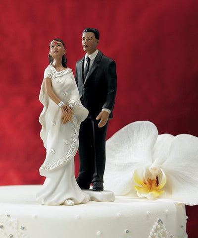 Groom Indian contemporary suit Mix & Match cake topper