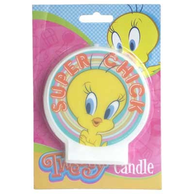 Tweety flat candle