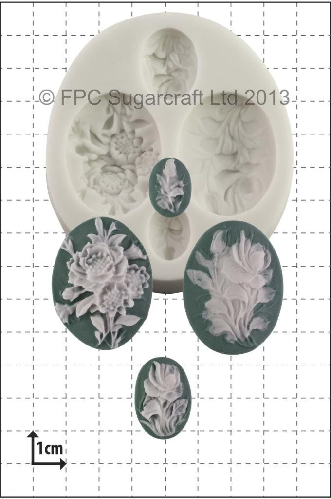 Flower Cameos silicone mould
