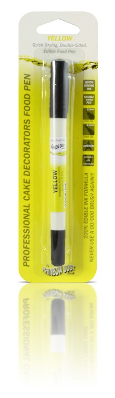 Special $5 BB 1/23 Edible marker pen Yellow Double ended thick and thin