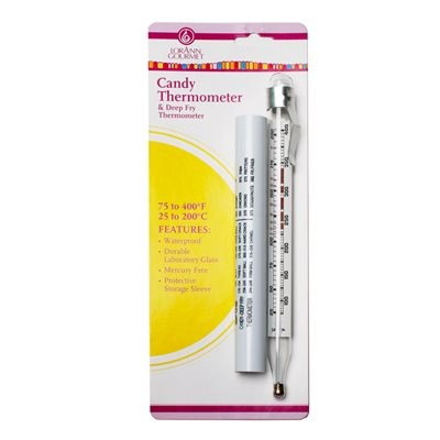 Candy thermometer with protective sheath