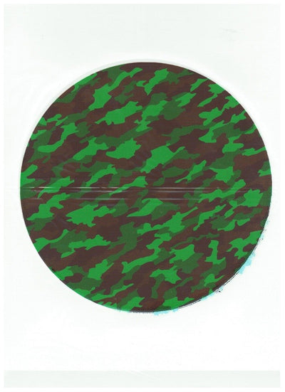 Edible icing image Camouflage (round)