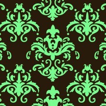 Chocolate transfer sheet Damask TEAL