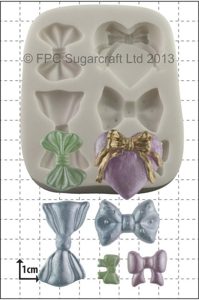 Bows assorted silicone mould