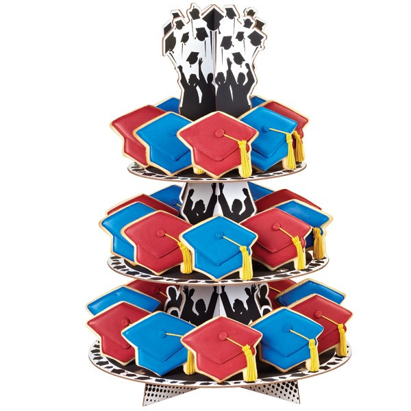 Graduation cupcake stand