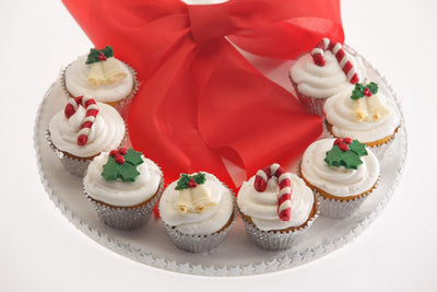 Christmas Holly Candy Canes and Santas chocolate mould