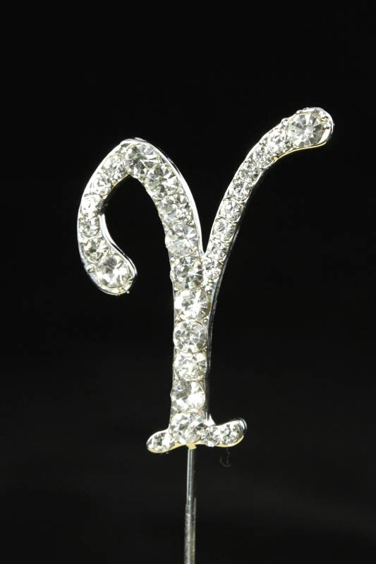 Diamante letter pick Y