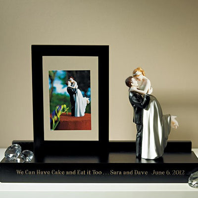SPECIAL 50% OFF Wedding topper Keepsake Display Stand BLACK