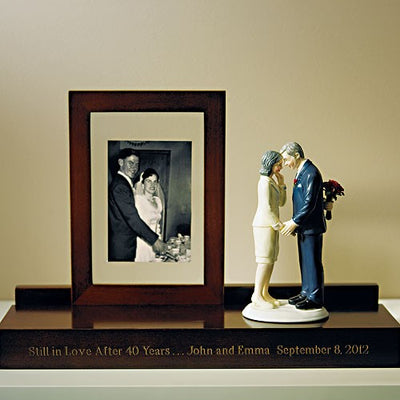 SPECIAL 50% OFF Wedding topper Keepsake Display Stand WALNUT