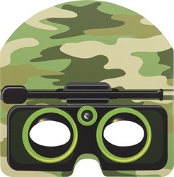 Camouflage army party masks (8)