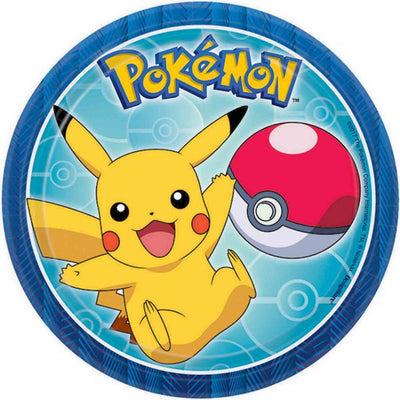 Pokemon party Lunch plates pack of 8